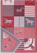 SAACHI Equestrian Patchwork Reversible Scarf