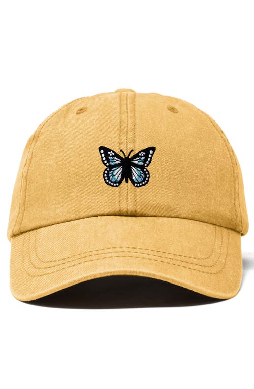 Dalix Butterfly Hat In Washed Gold