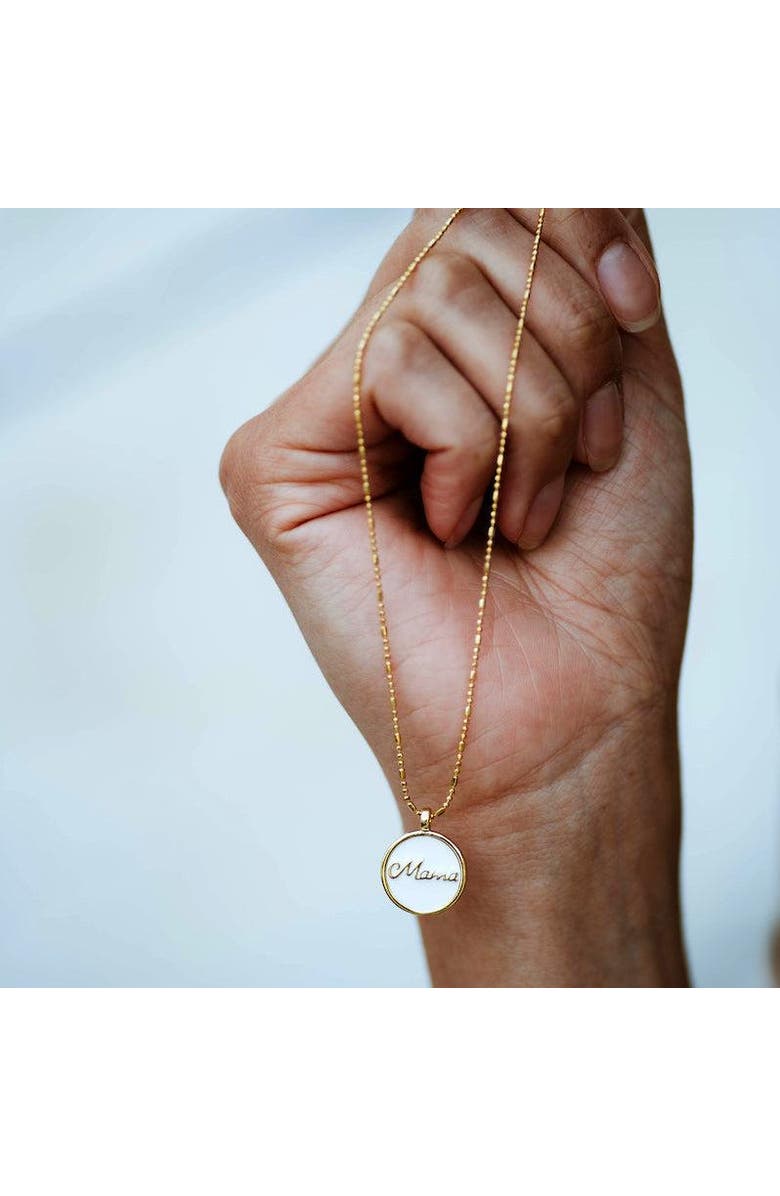 Ivy & Pearl Co. Forever Mama Necklace, Alternate, color, Gold