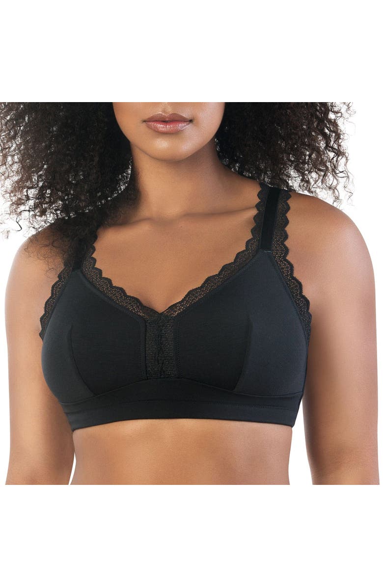 Parfait Dalis Wire-Free Bralette, Main, color, Black