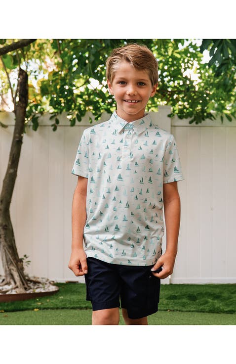 Boys Short Sleeve Performance Polo