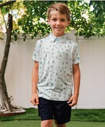 Lands' End Boys Short Sleeve Performance Polo