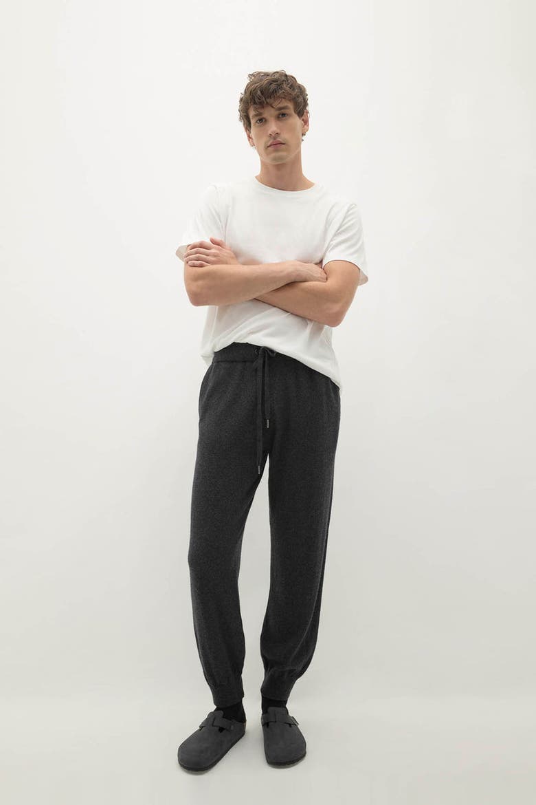 Karter Cashmere Joggers, Main, color, Charcoal