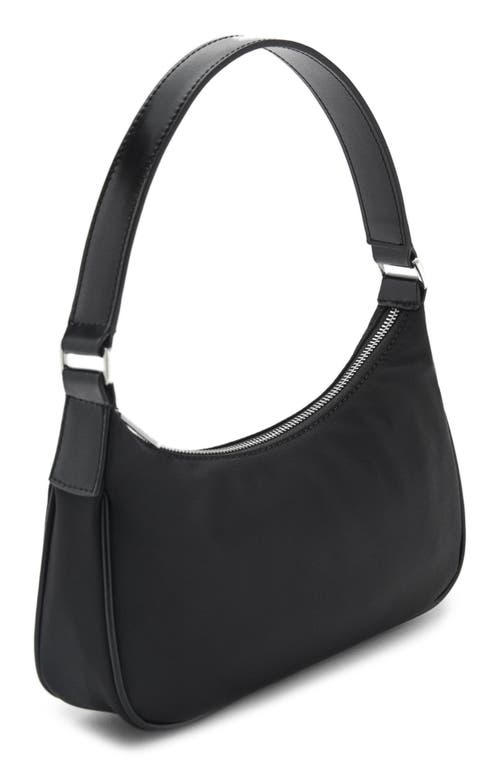 Mango Shoulder Bag In Black