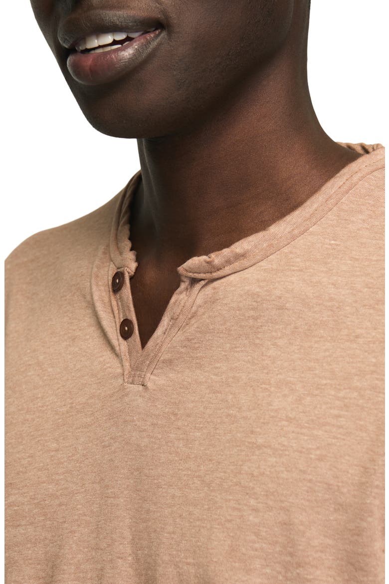 Venice Burnout Henley, Alternate, color, COWHIDE
