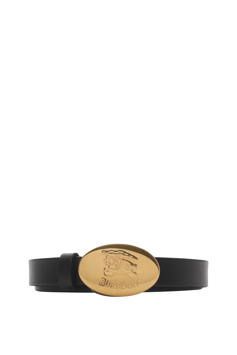 Thin Reversible Leather Knight Stamp Belt, Main, color, Black/hazel brown