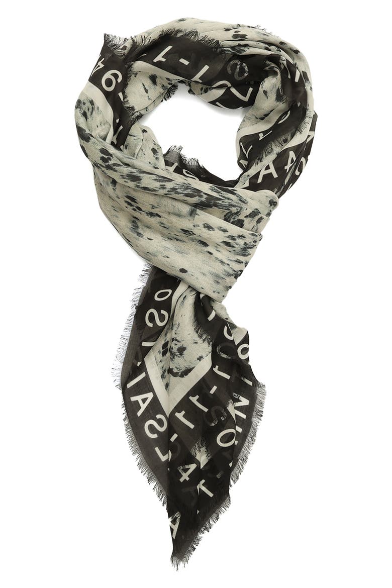 Canter Large Square Scarf, Alternate, color, ECRU WHITE