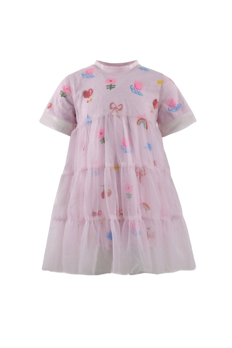 Happy Fresh Tulle Dress, Main, color, Pink