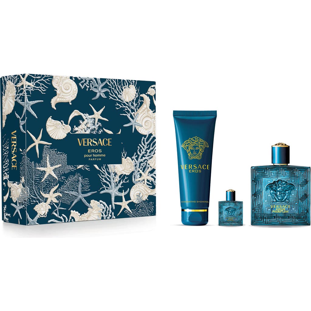 Versace Eros Parfum 3-piece Gift Set $206 Value In No Color