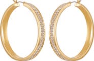 Vince Camuto Pavé Crystal Hoop Earrings