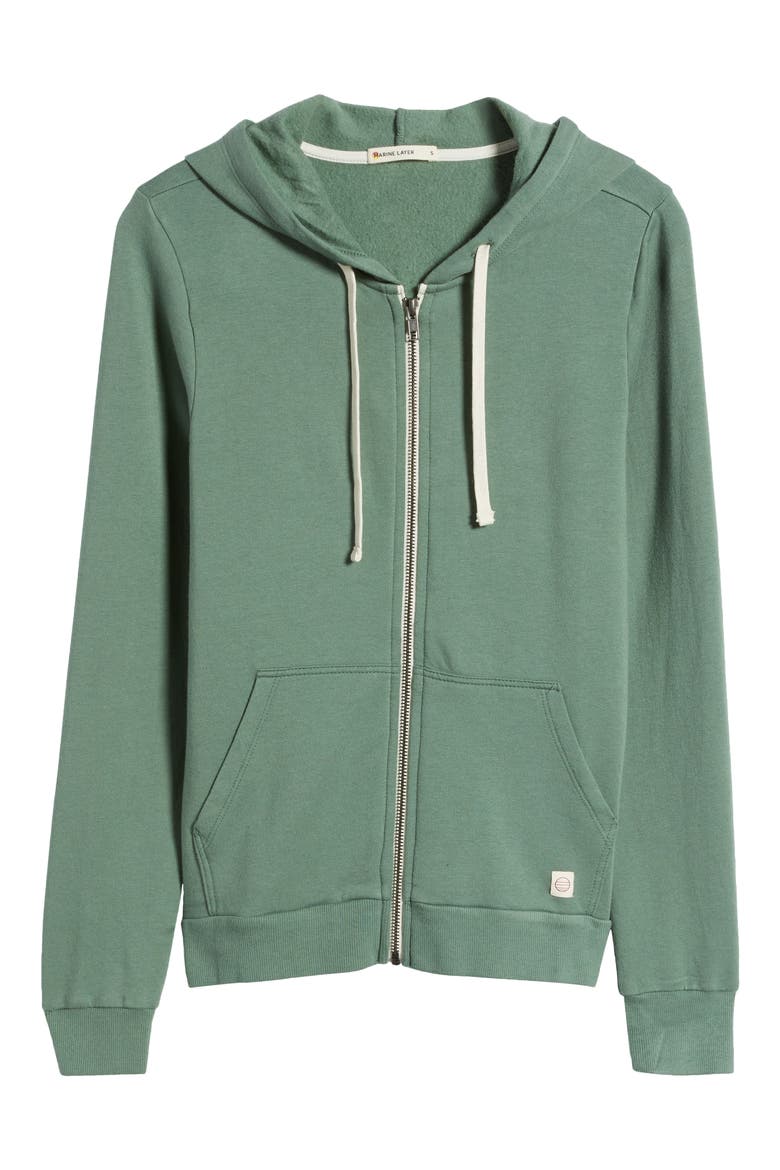 Afternoon Full Zip Hoodie, Alternate, color, SAGE GREEN
