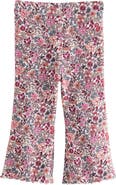 NEXT Kids' Floral Rib Flare Leggings