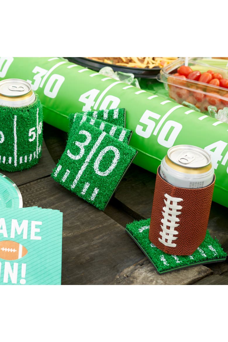 Home Turf Coasters, Set of 5, Alternate, color, Green