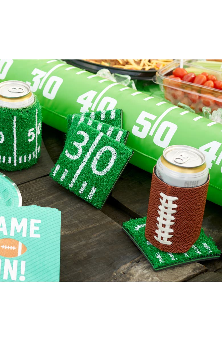 TrueZoo Home Turf Coasters, Set of 5, Alternate, color, Green