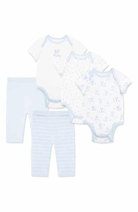 Little Me Puppies 5-Piece Assorted Bodysuits & Pants Set