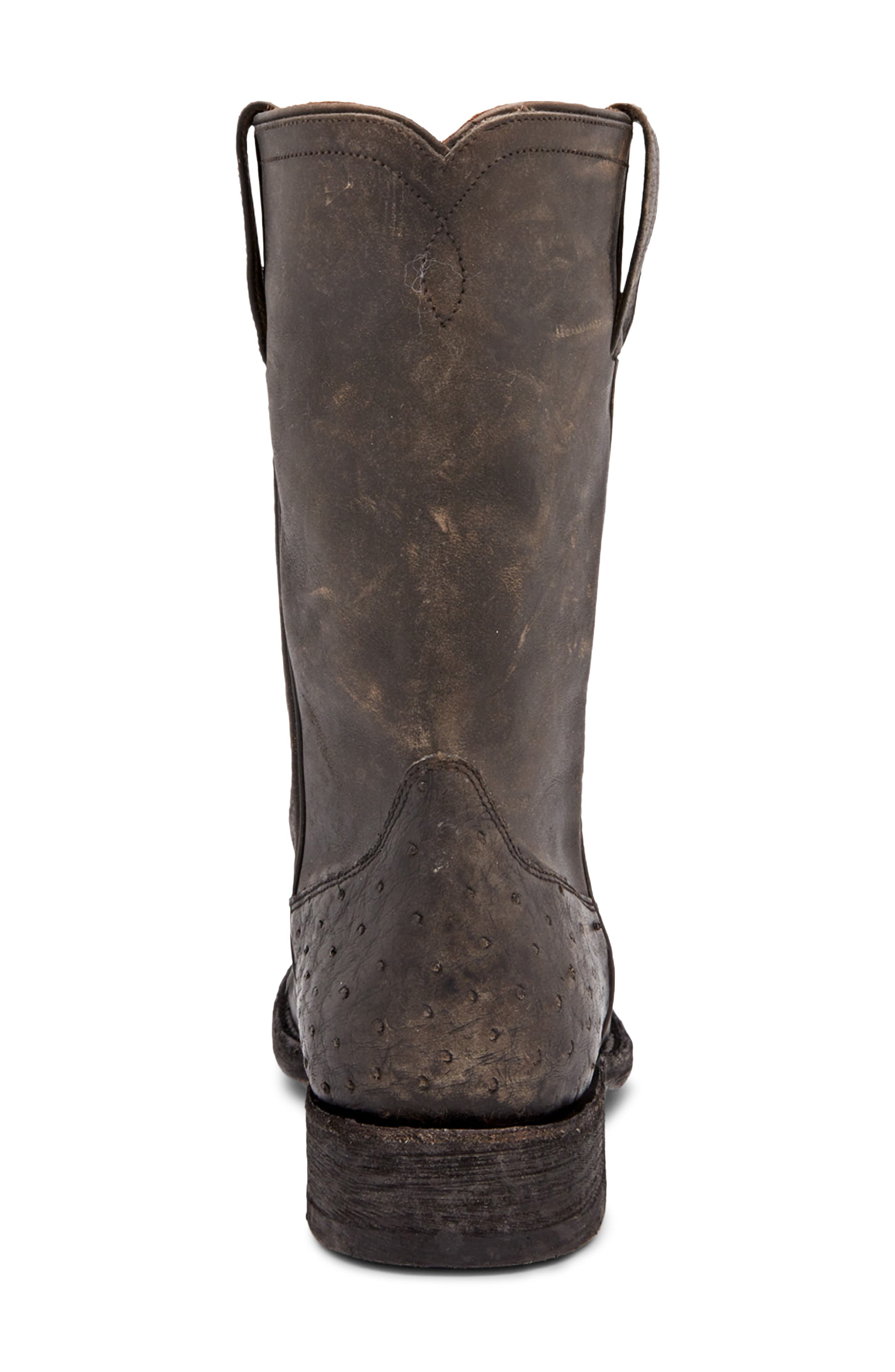 Roper Leather Boot, Alternate, color, STONE