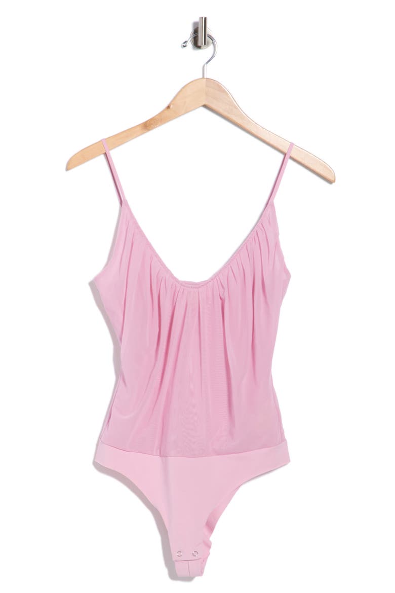 Gelina Ruched Bodysuit, Alternate, color, MAUVE MIST