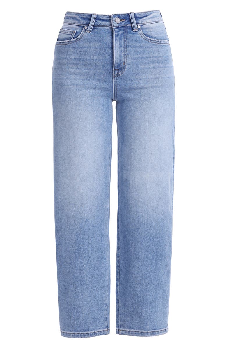 Bayeas High Waist Ankle Tapered Jeans, Alternate, color, Medium Blue