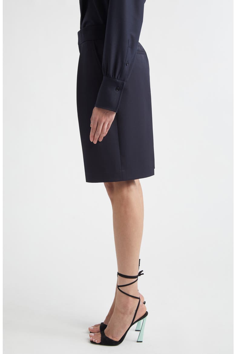 Tailored Wool Blend Bermuda Shorts, Alternate, color, MIDNIGHT