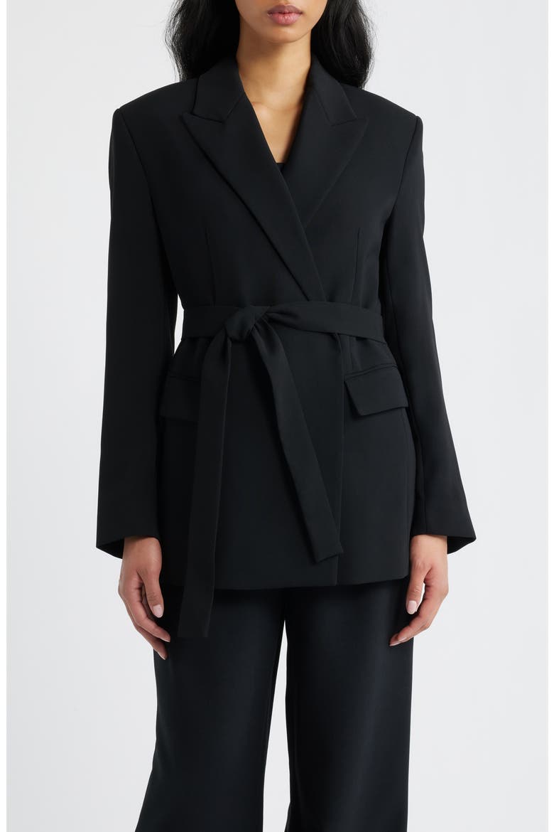 Tie Blazer, Main, color, BLACK