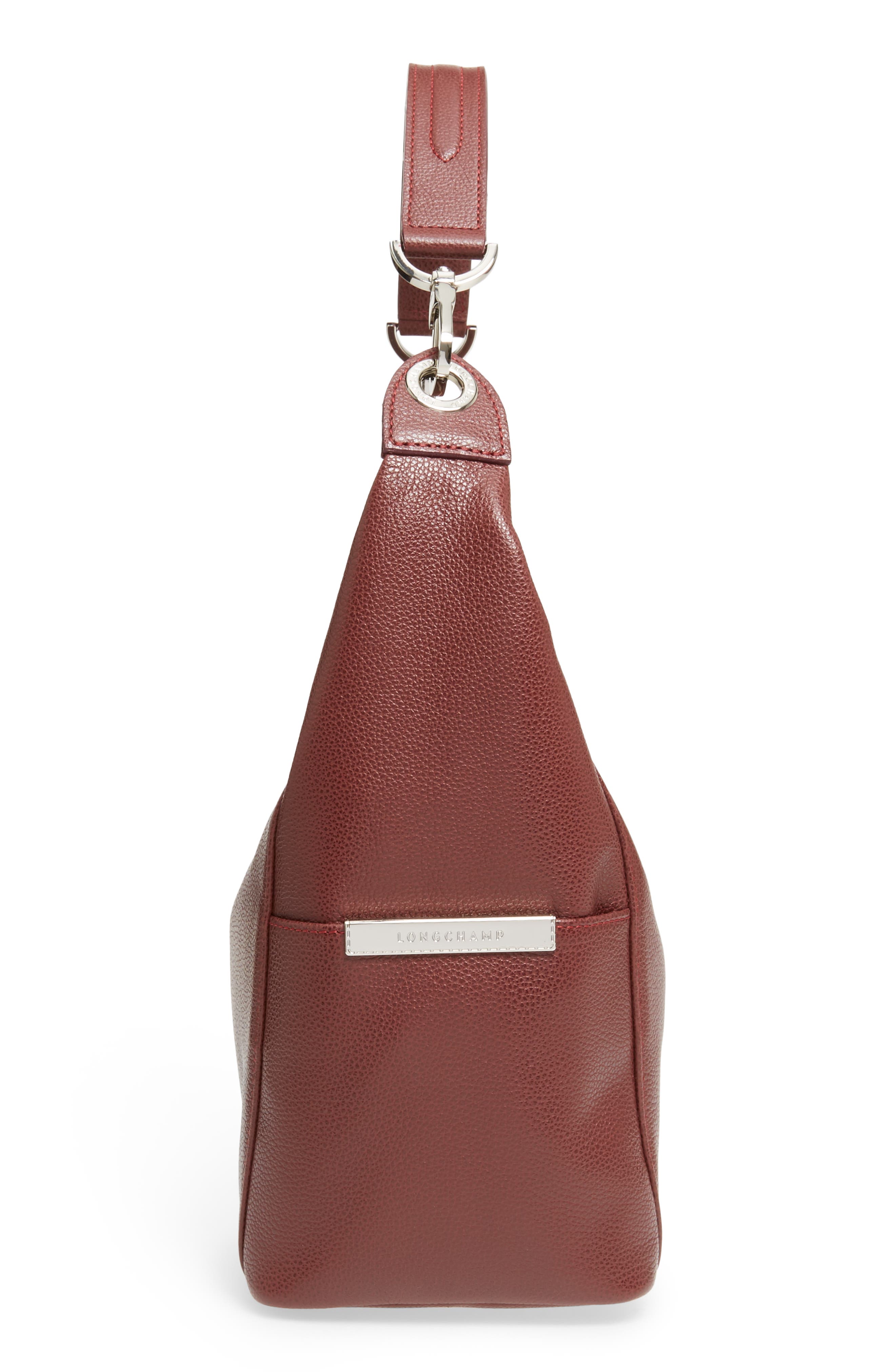 Longchamp 'Le Foulonne' Leather Hobo Bag, Alternate, color, 