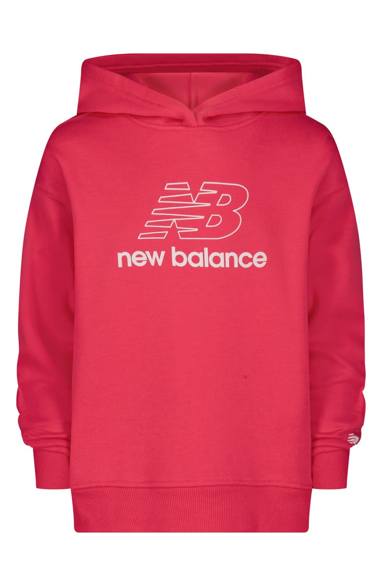 New Balance Kids' Logo Pullover Hoodie & Flare Leggings Set, Alternate, color,