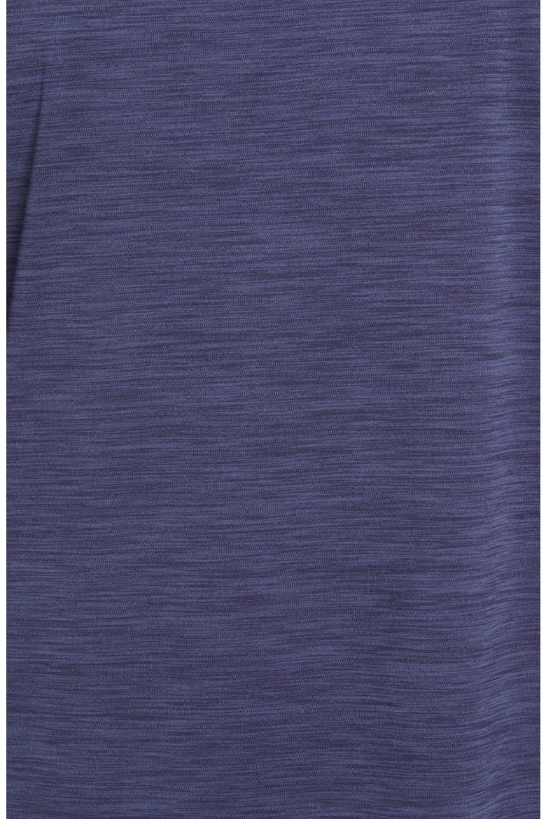 Featherweight Mélange Short Sleeve Polo, Alternate, color, NAVY
