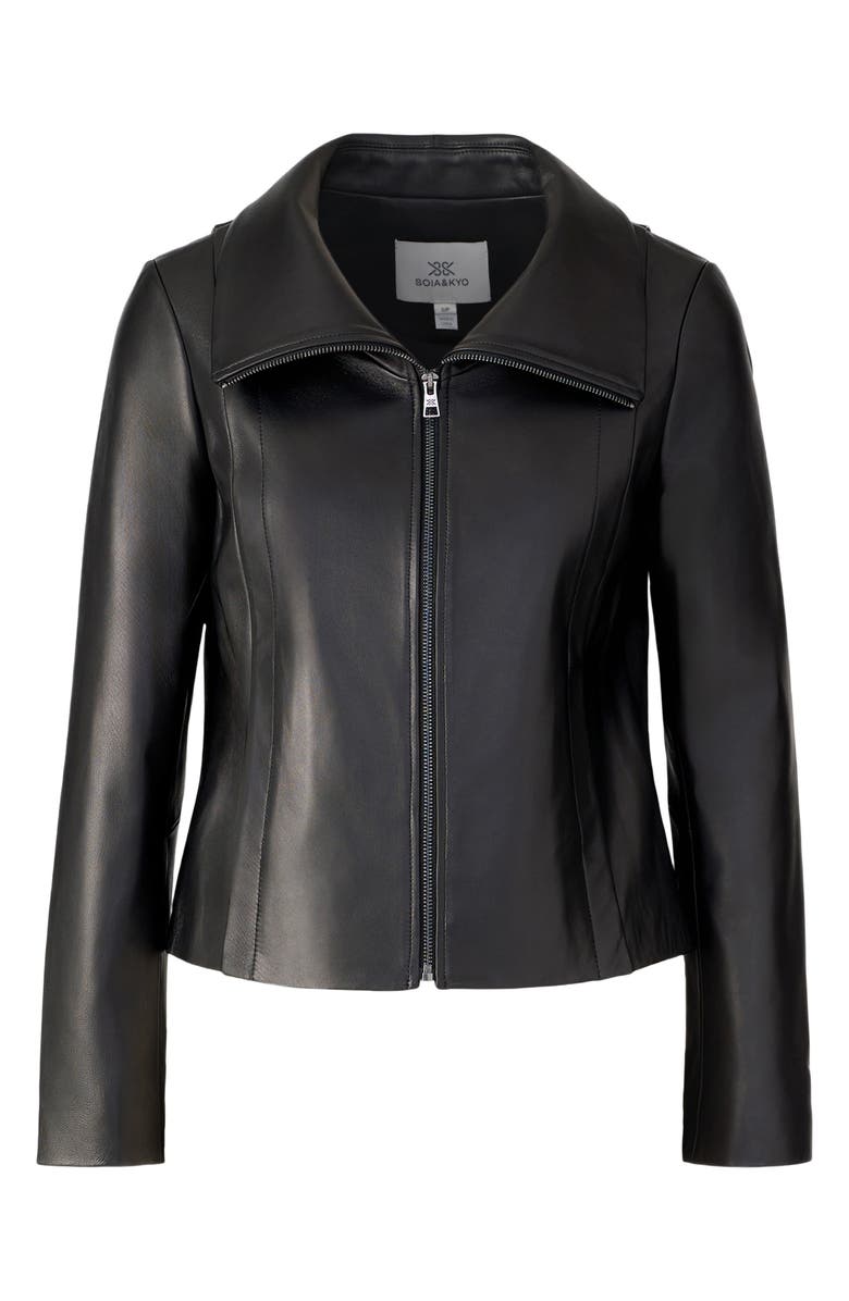 Soia & Kyo Paula Leather Jacket, Alternate, color, Black