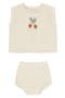 Scallop Knit Cotton Tank & Bloomers Set