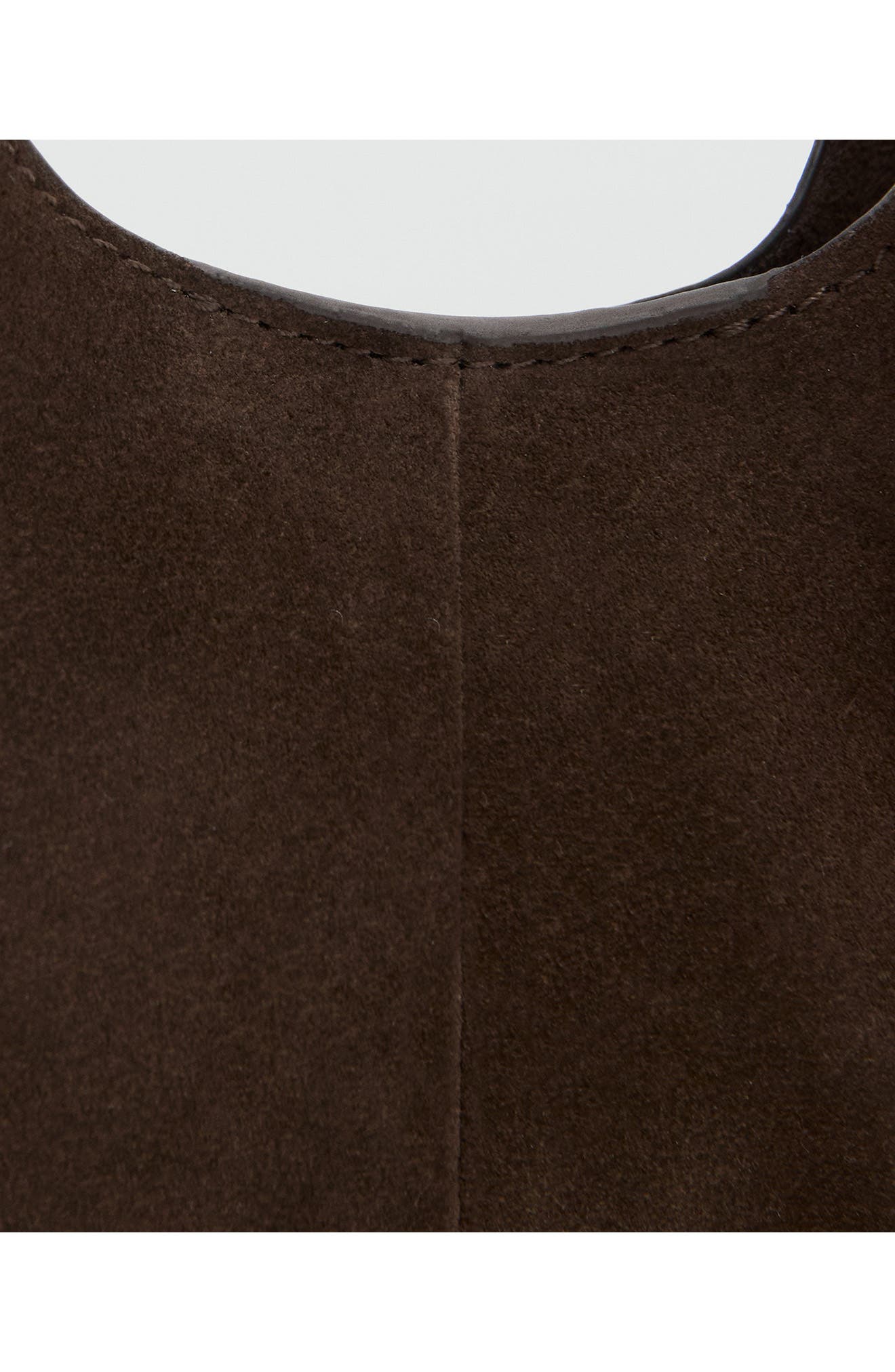 Small Leather Hobo Bag, Alternate, color, CHOCOLATE