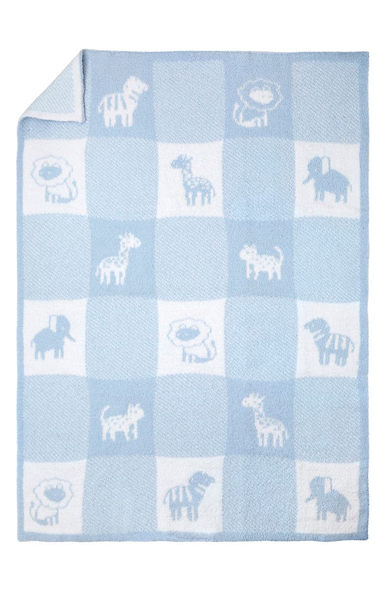 Little Me Elephant Chenille Blanket, Alternate, color, Blue
