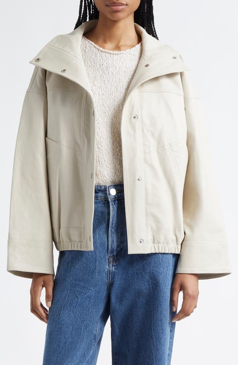 Leather Bomber Jacket