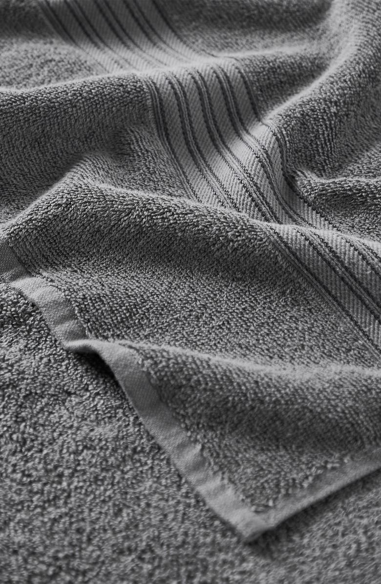 Woven & Weft 6-Piece Cotton Bath Towels, Alternate, color, Solid - Dark Grey