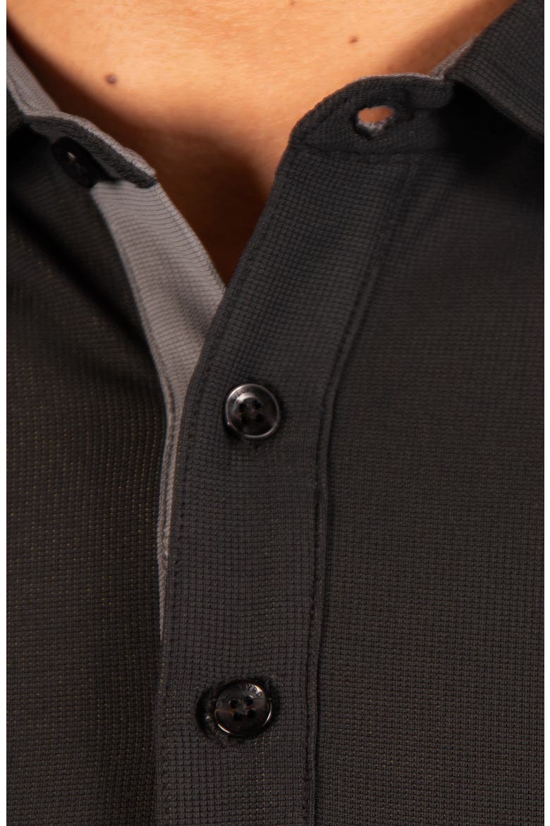 Micro Grid Performance Polo, Alternate, color, BLACK