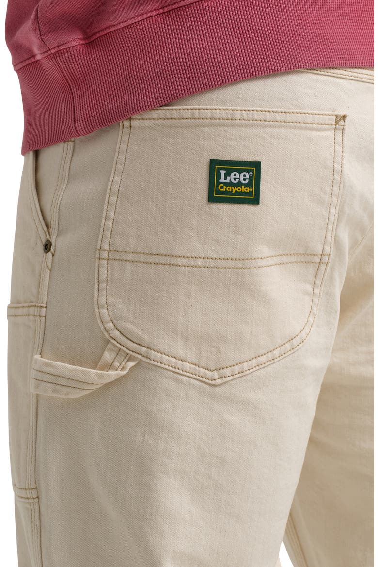 x Crayola Carpenter Jeans, Alternate, color, ECRU