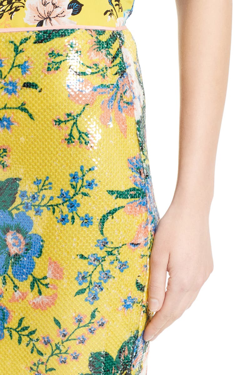 Diane von Furstenberg Floral Pencil Skirt, Alternate, color,