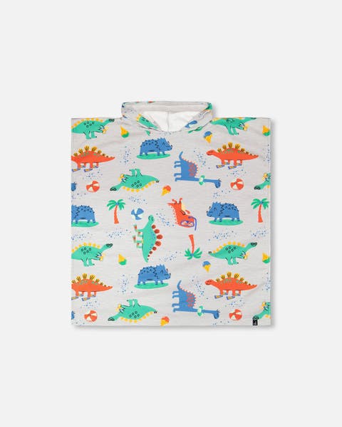 Hooded Dinosaur Beach Towel (Little Kid)