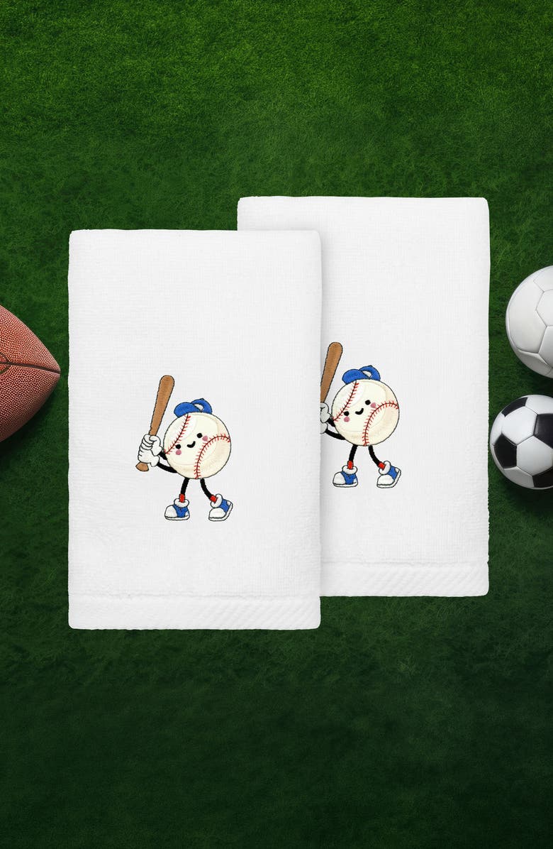 Linum Home Textiles 2-Pack Embroidered Hand Towel, Alternate, color,