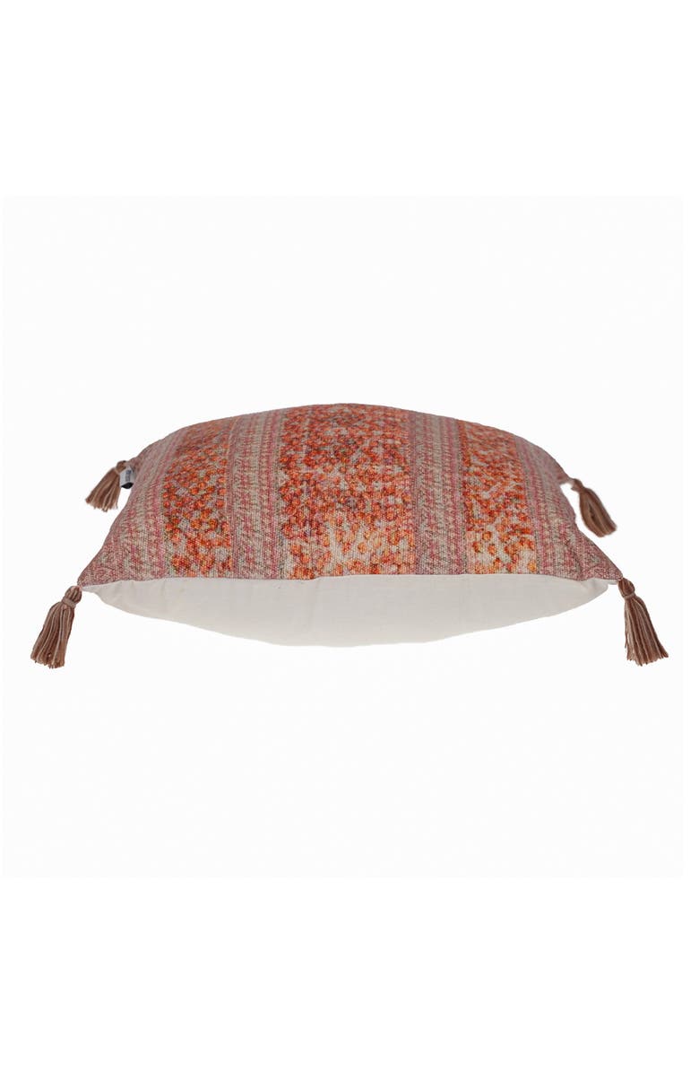 PARKLAND COLLECTION Tassel Trim Square Accent Pillow, Alternate, color, 