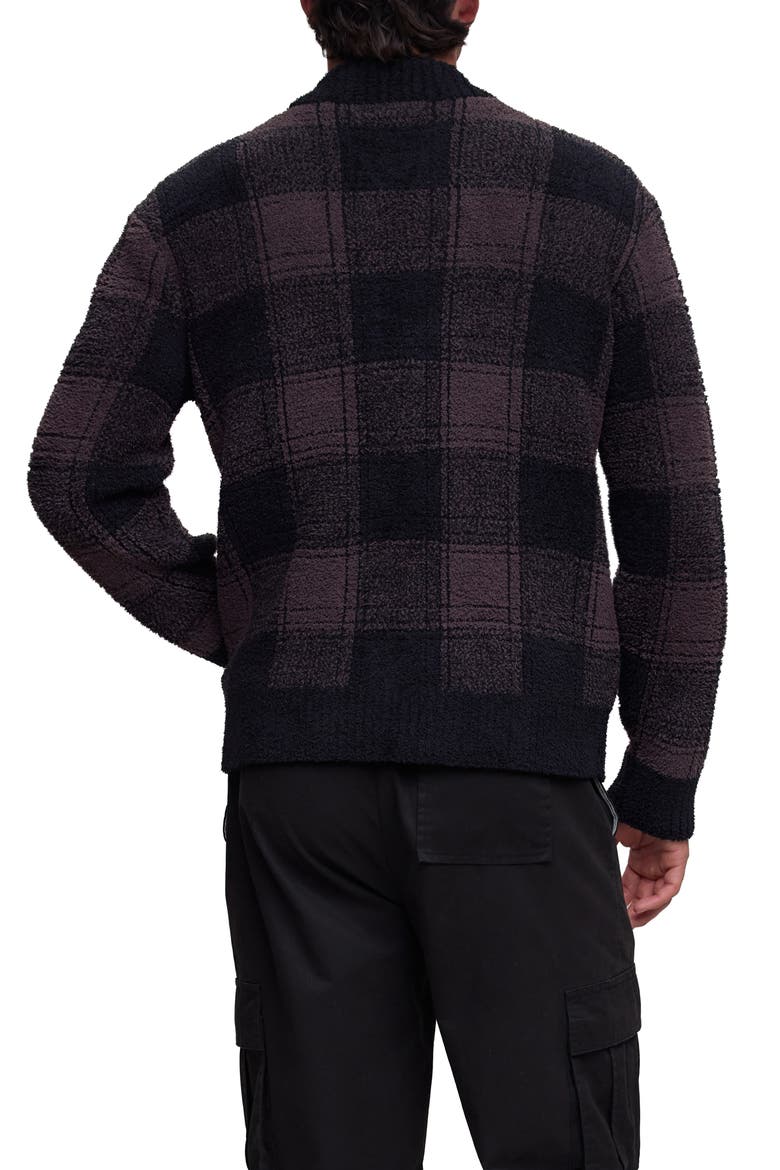 CozyChic Plaid Bomber Jacket, Alternate, color, UMBER MULTI