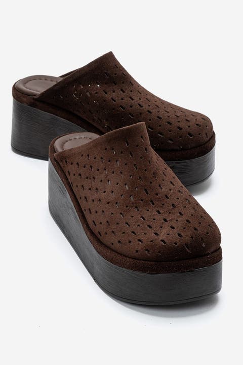 Lune Leather Platform Sandal