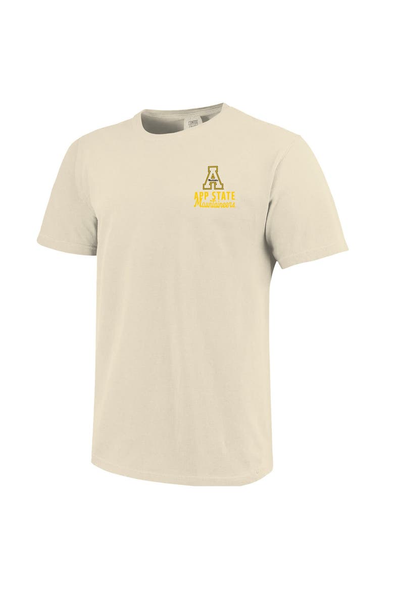 Men's Cream Appalachian State Mountaineers Comfort Colors Mascot Overlay T-Shirt, Alternate, color, Cream