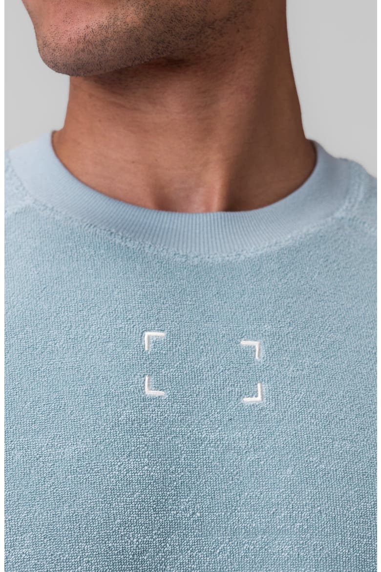 Towel Terry Cutoff Shirt, Alternate, color, Light Sky
