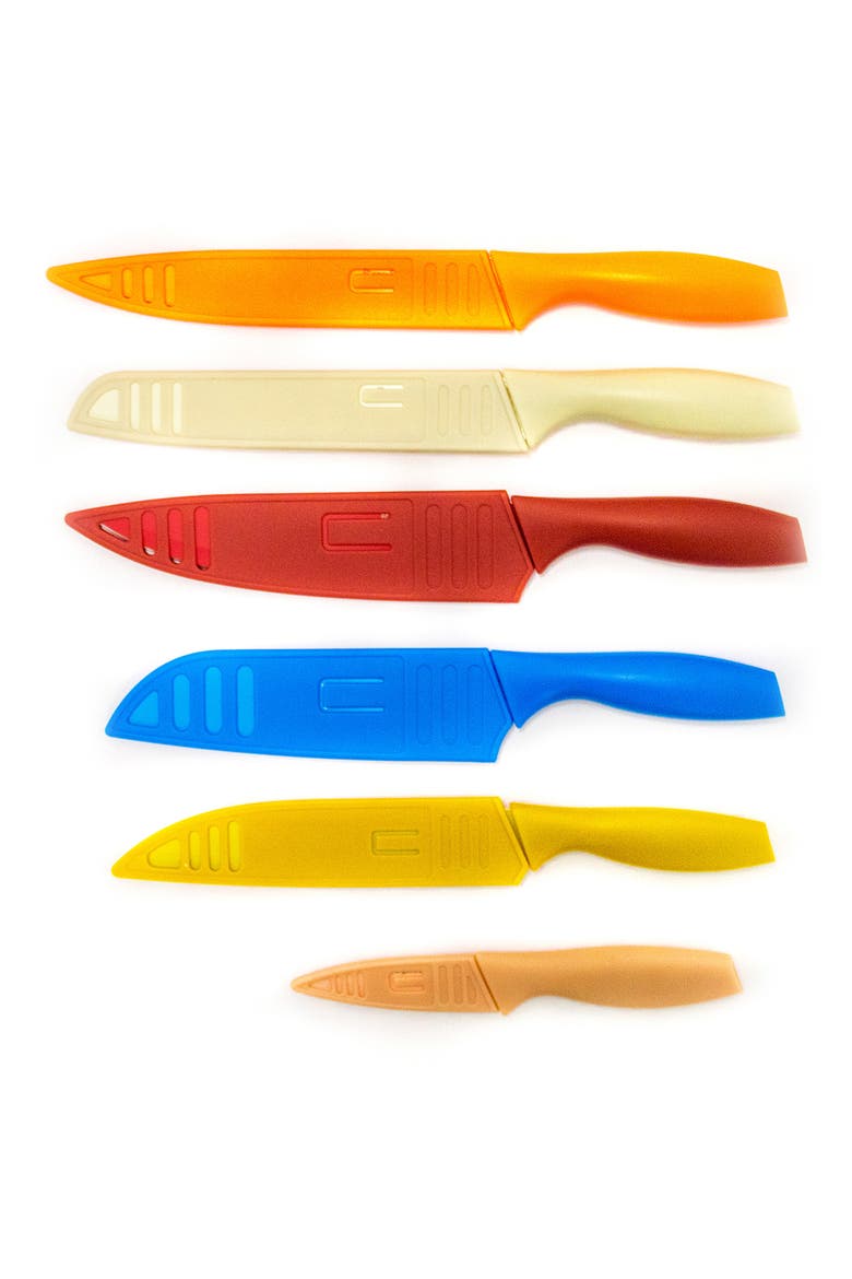 INTERNATIONAL 12-Piece Multicolor Knife & Cover Set, Main, color, MULTI