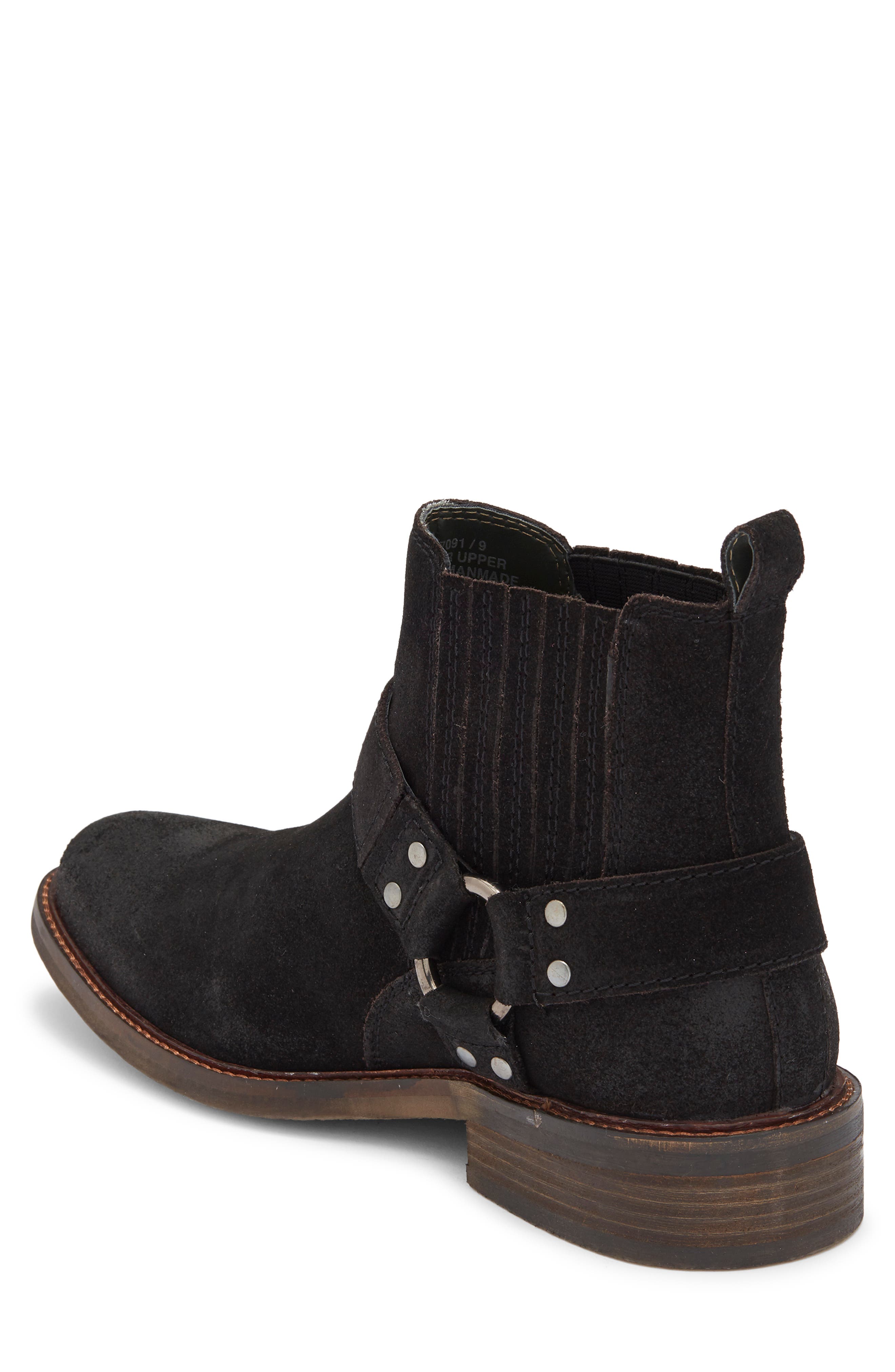 Steve Madden Wesley Chelsea Boot, Alternate, color, Black Suede