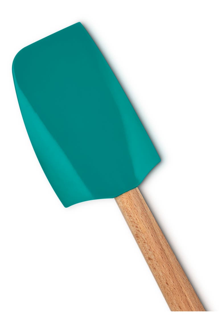 Signature Medium Silicone & Wood Spatula, Alternate, color, RIVIERA