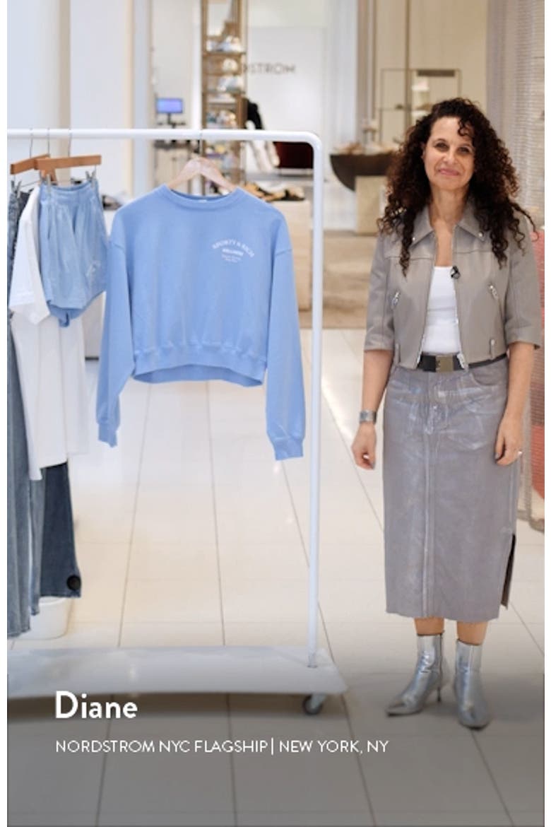 Wellness Studio Crop Cotton Sweatshirt video