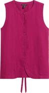 Eileen Fisher Organic Linen Long Vest
