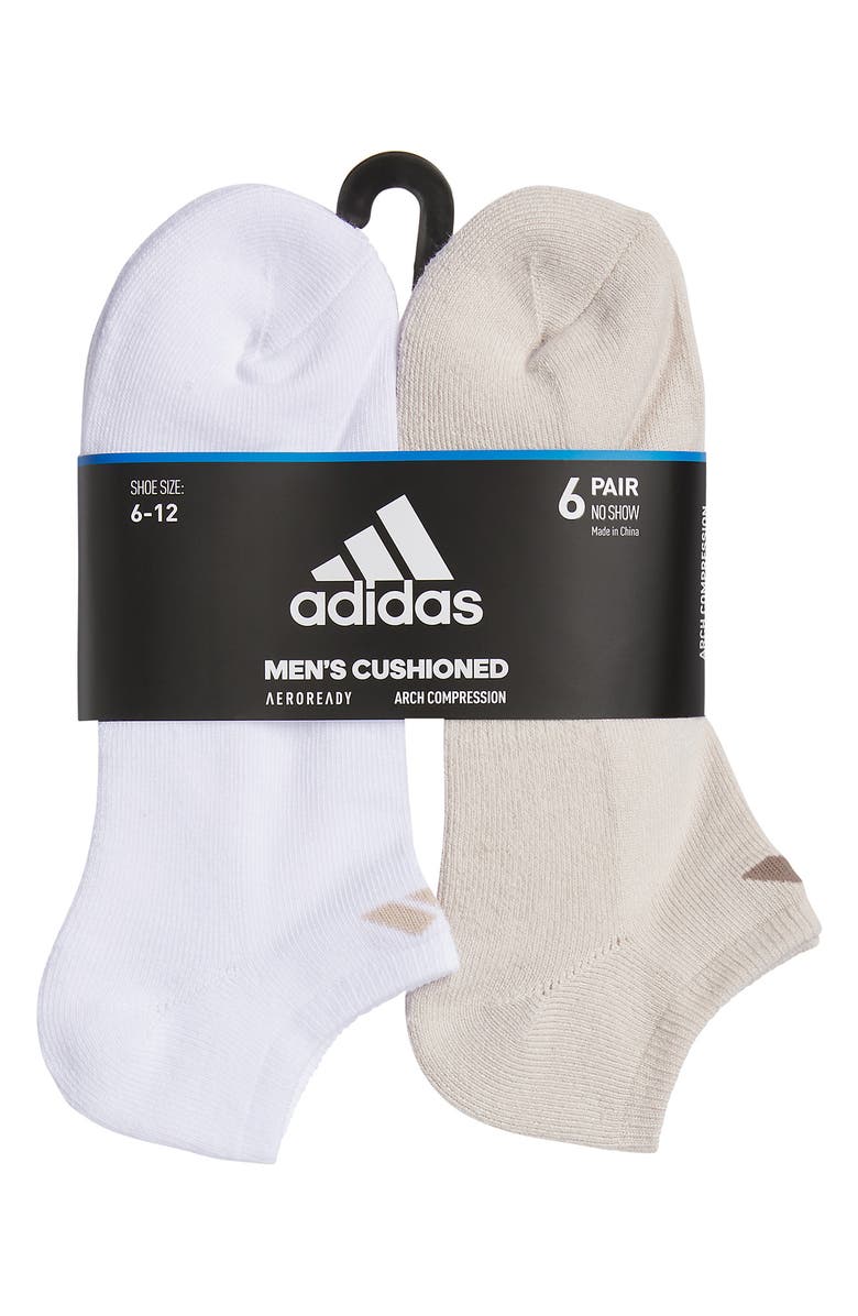 adidas 3-Pack AEROREADY Athletic Cushioned Low Cut Socks, Alternate, color,