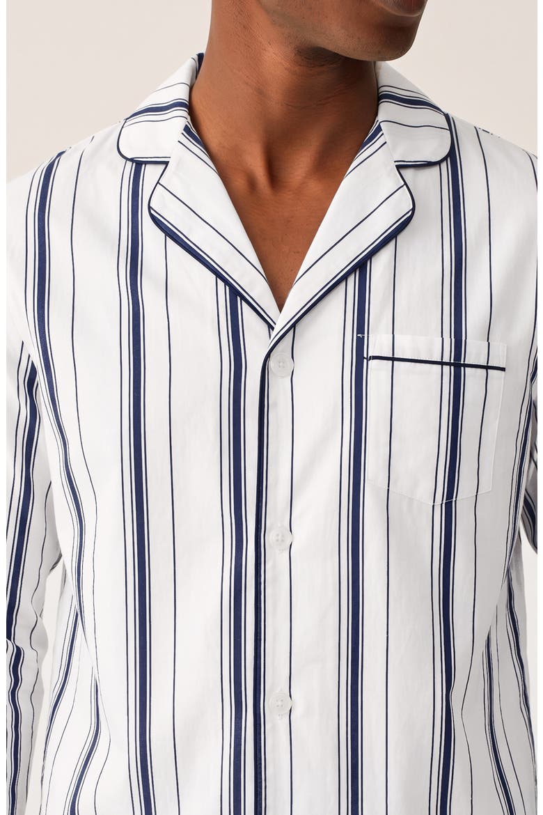 Poplin Pajamas, Alternate, color, NAVY